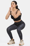 Zelocity Quick Dry Gym Leggings - Volcanic Ash — thumbnail 4